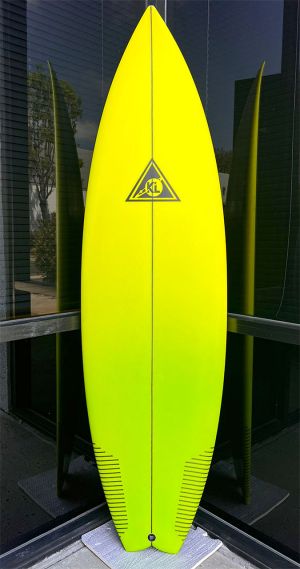 Twin Flash Yellow Edition | PU Twin Fin Surfboard
